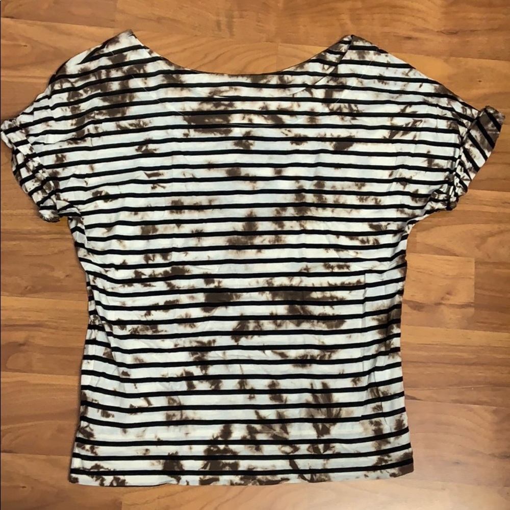 Stem Striped Shirt with Cuffed Sleeves